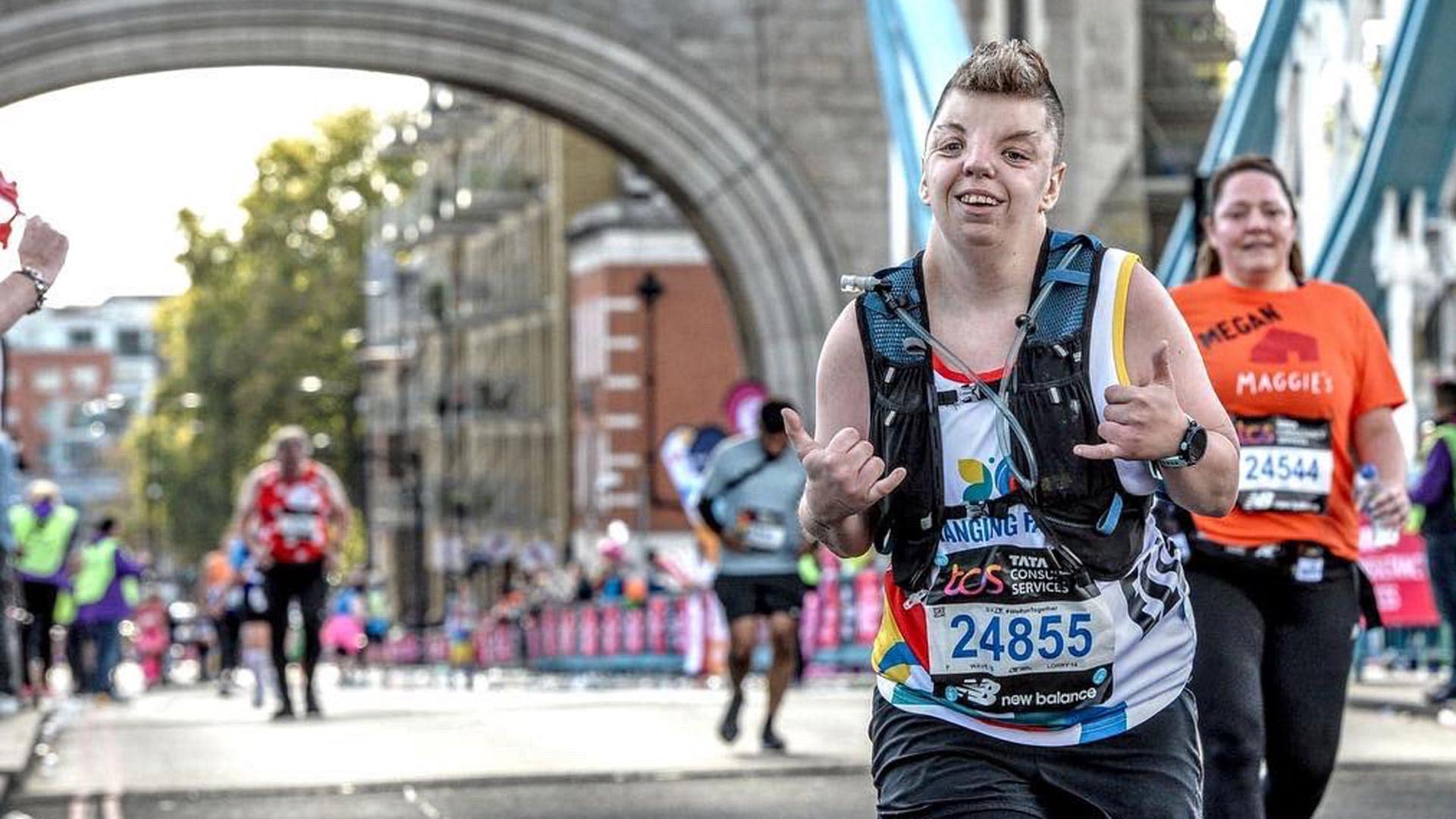 Ella ran the London Marathon for Changing Faces in 2022