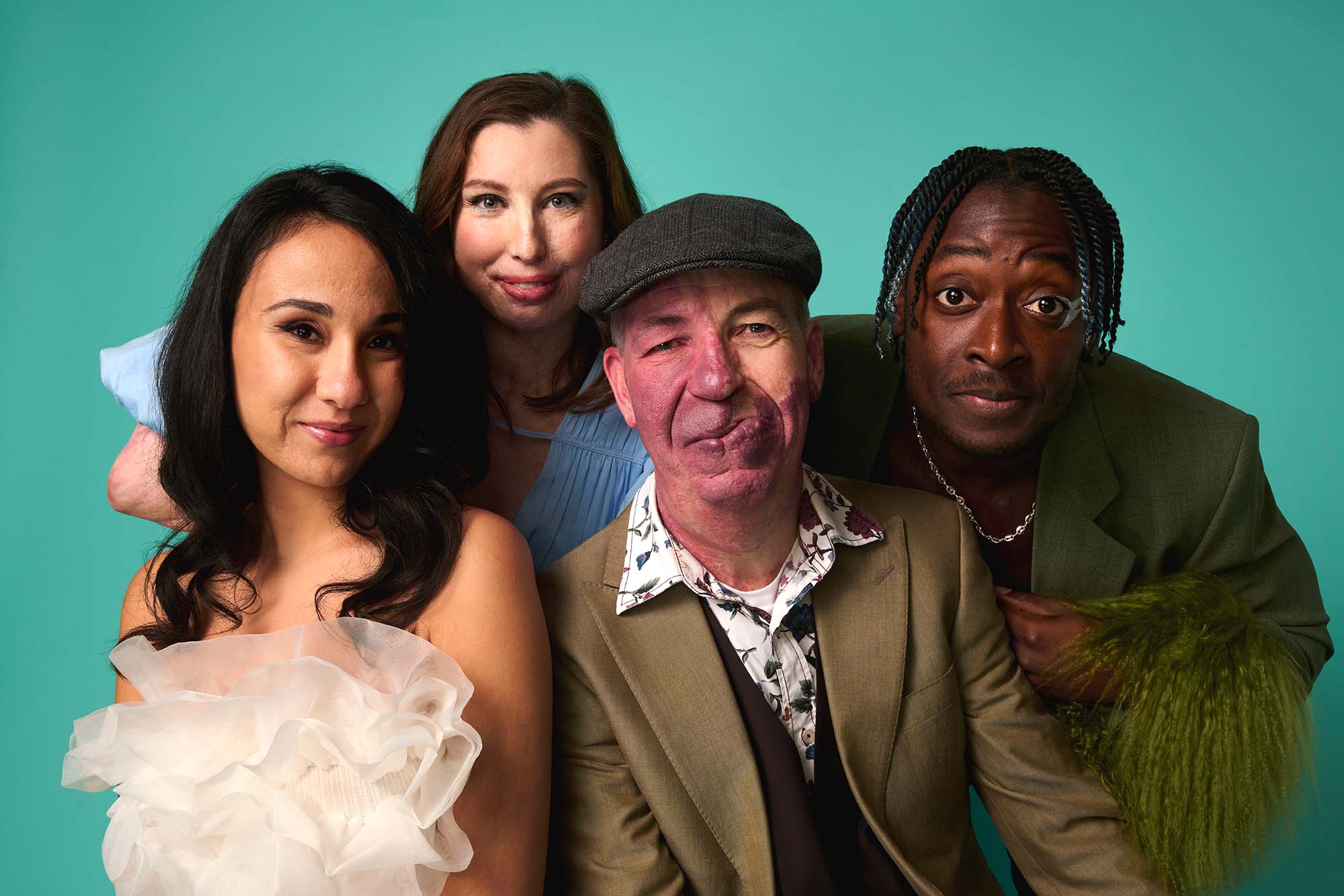 Four Changing Faces Campaigners in a photoshoot for our Face For Radio campaign
